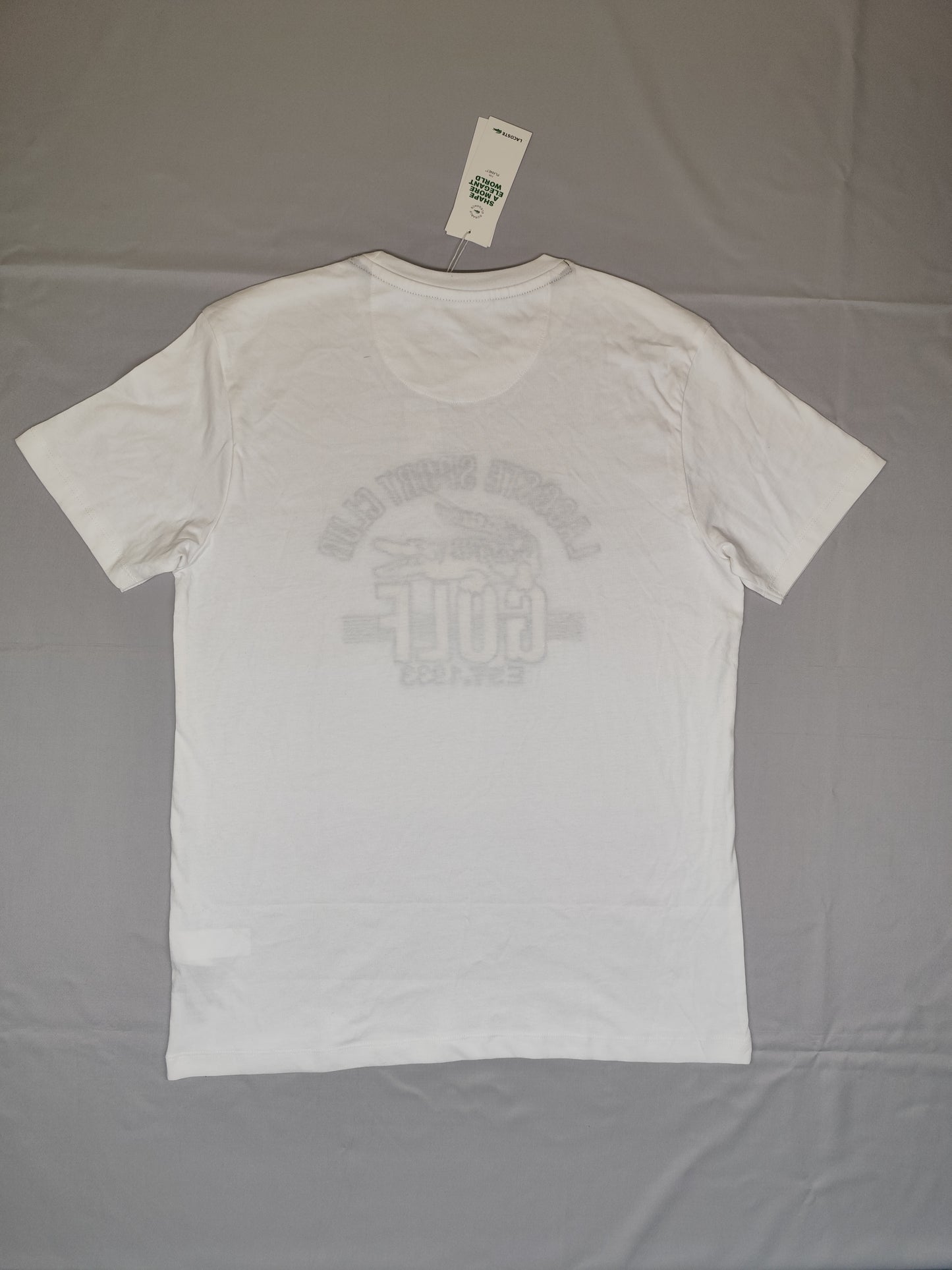 LACOSTE-Round neck-WHITE-Regular Fit