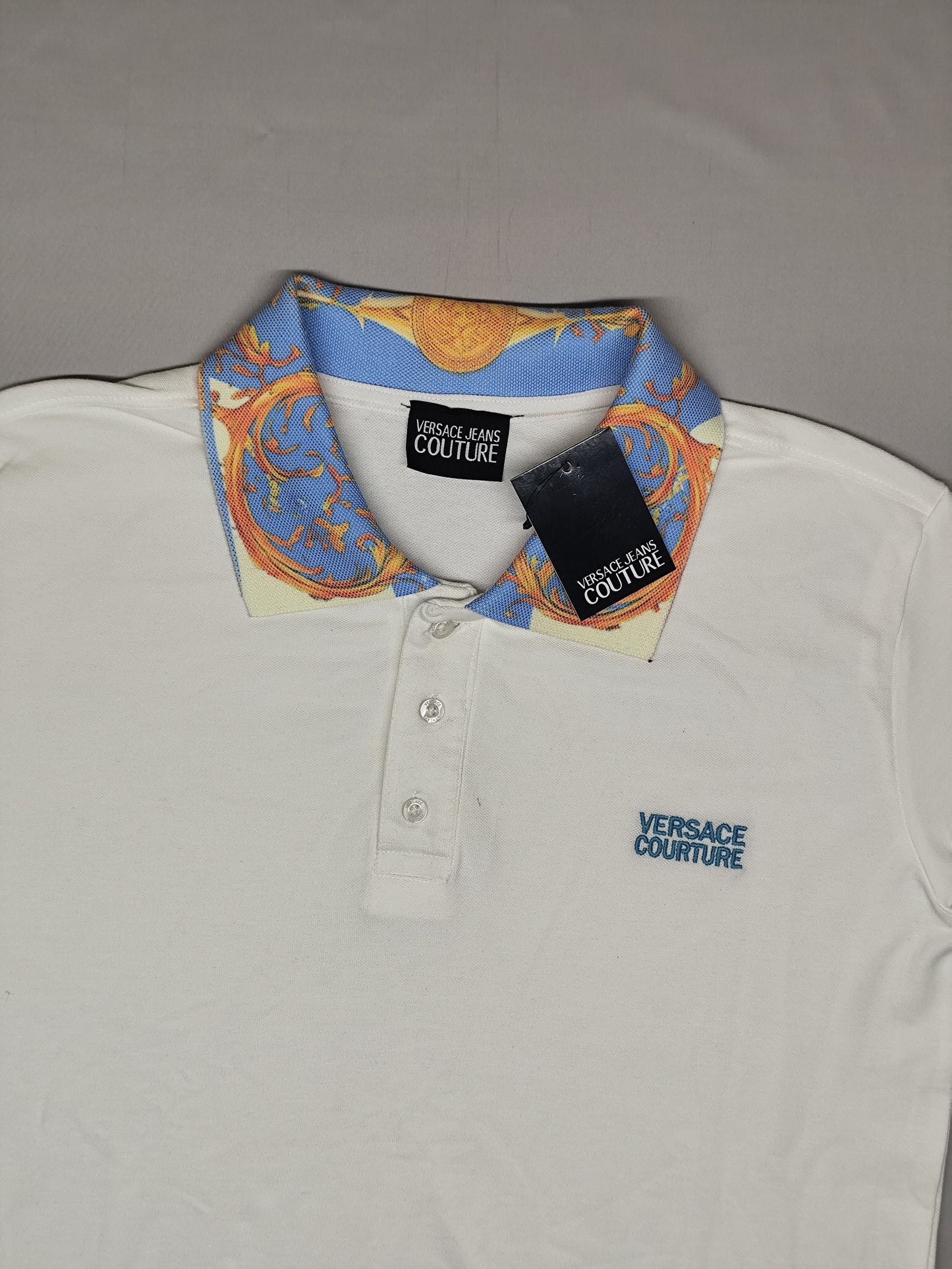 VERSACE-Polo-WHITE-Old MONEY